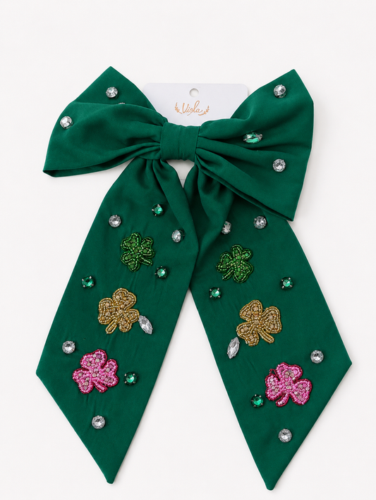 St Patty Embellished Bow