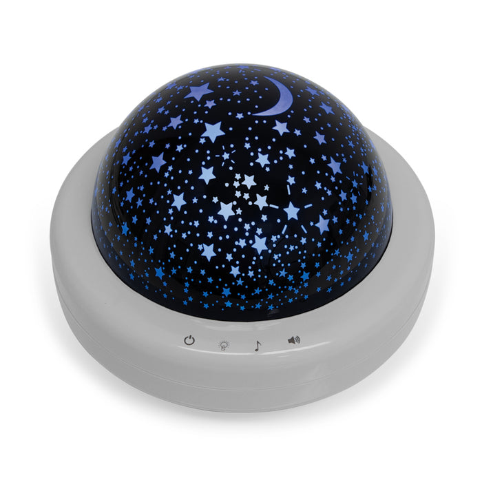 Zadro STARPRO4C 705004424370 product photo overhead view, starlight projector & sound spa in front of a white background