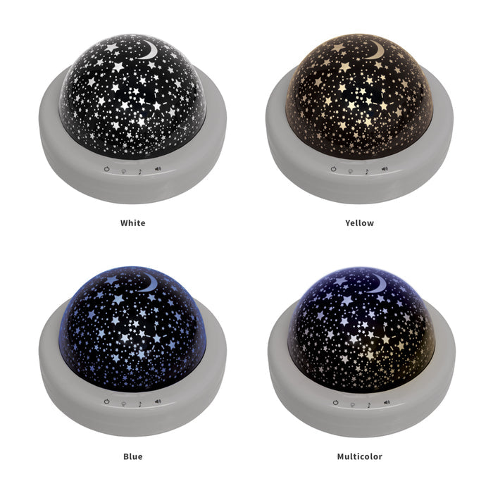 Zadro STARPRO4C 705004424370 product photo color settings, starlight projector & sound spa in front of a white background