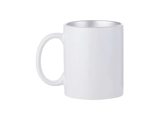 Sublimation 11oz Inner Sparkle Mug (Silver)