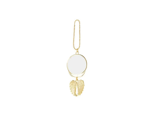 Sublimation Angel wings Car Hanger Ornament (Two-Side Printable, Gold)