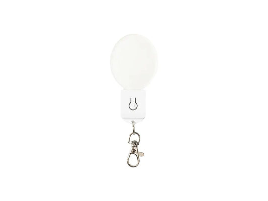Sublimation Blanks Colorful LED Acrylic Light Up Keyring(Oval shape,7 colors)