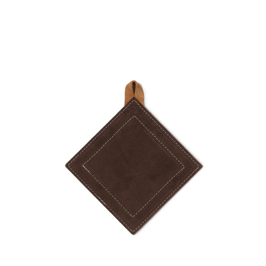 Suede Potholder in Chocolate