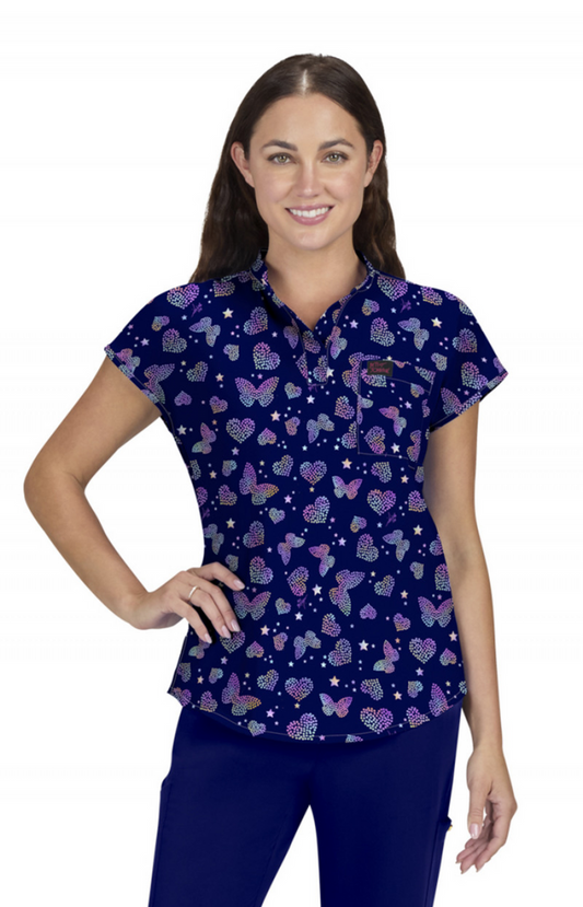 SUMMER25 Filipina Mujer Koi Betsey Johnson Mod. Ari Butterfly Aura Navy
