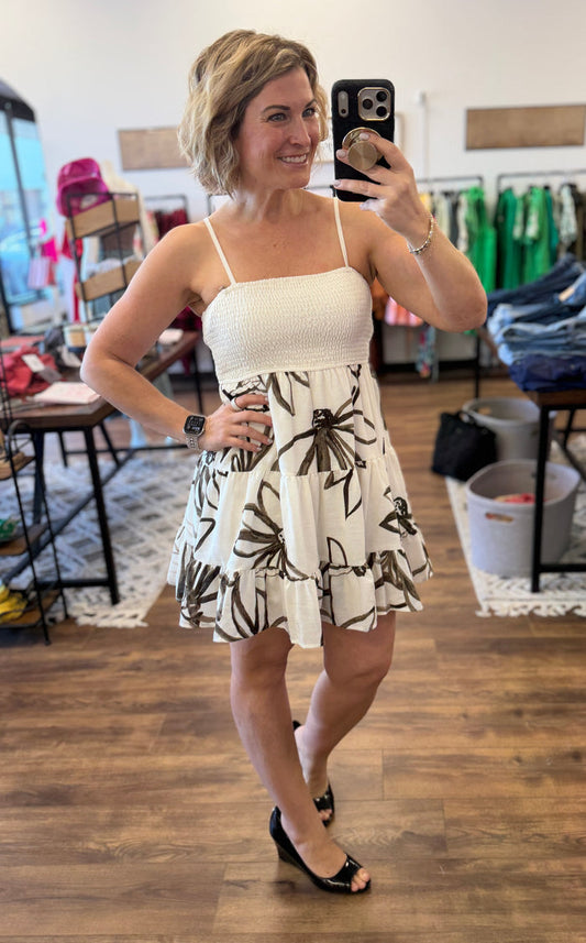 Sunlit Garden Smocked Dress