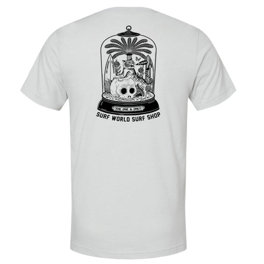 Surf World Hey Tiger Tee - Heather Silver Mens T Shirt
