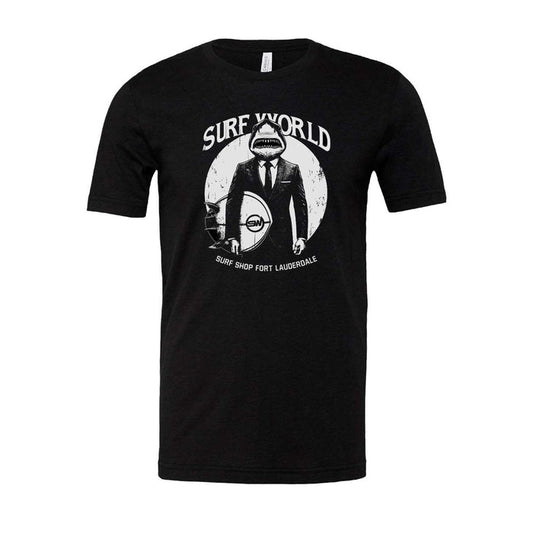 Surf World Shark Boss Tee Shirt - Black Mens T Shirt