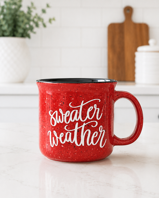 Sweater Weather Rustic Mug