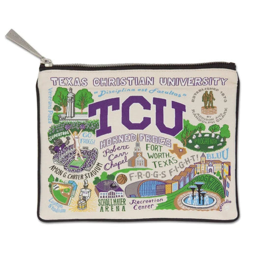 Texas Christian University Zip Pouch