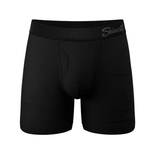 The Threat Level Midnight | Black Ball Hammock Pouch Underwear with Fly