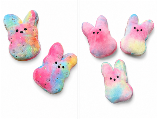 Tie Dye Plush Peep Bunnies