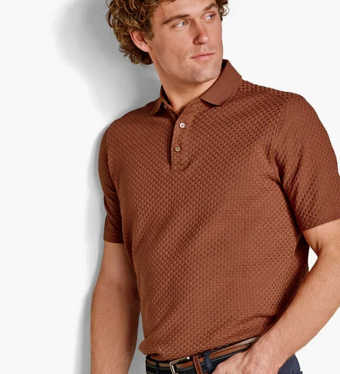 TILSON TEXTURED WEAVE POLO