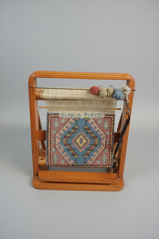 Turkish Rug Loom Collectors Piece Height 13.5" Width 11" Depth 6.5" Good Condition