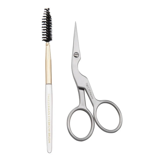 Tweezerman- Brow Scissors & Brush