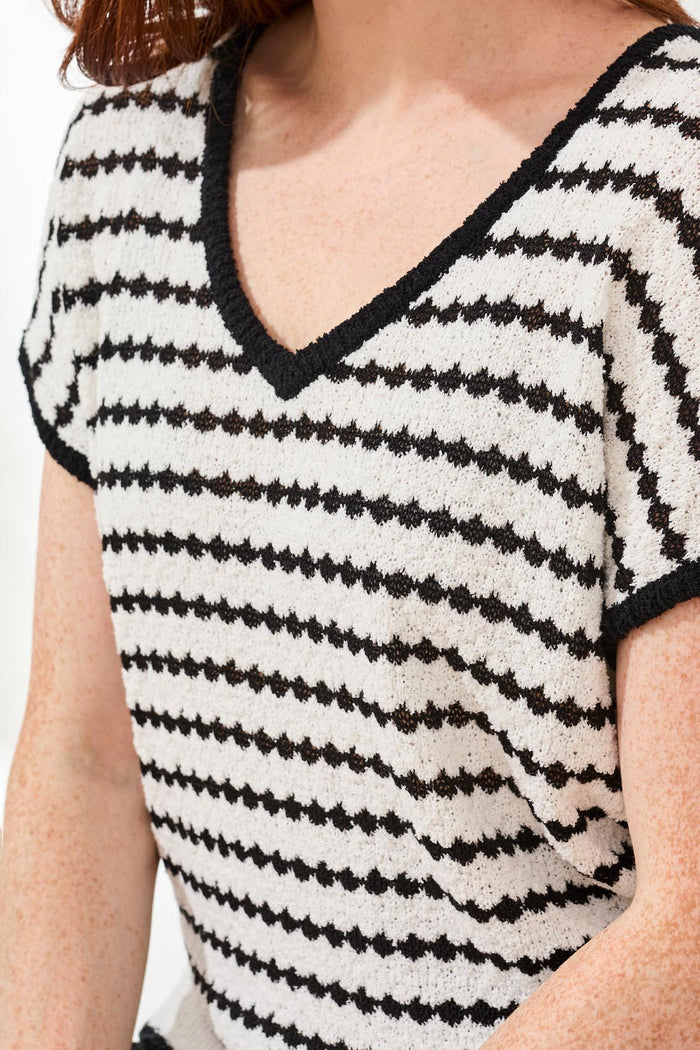 V Neck Dolman Sweater