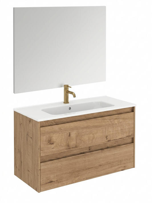 Vanity - Heron Series Plywood in Wooden Color - 100% Water Proof