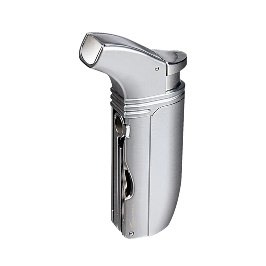 Vector Arsenal Chrome Satin Torch Lighter With Punch & Poker - ARSENAL1C