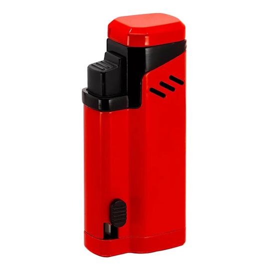 Vector Empire Red Lacquer Torch Lighter With Punch - EMPIRE8