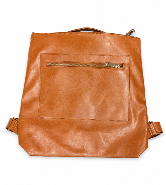 Vegan Leather Backpack Purse
