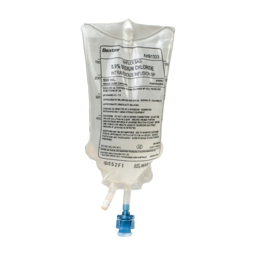 Viaflex IV Bag 0.9% Sodium Chloride size 500–1000 mL 500  ml - 18/carton