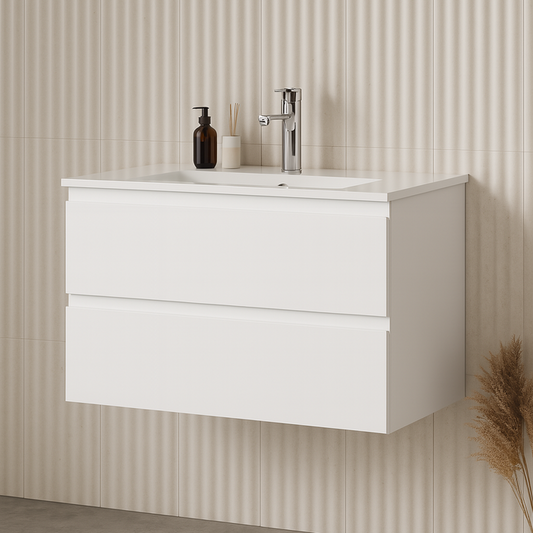 Vita Flux Wall-Mounted  PVC Cabinet with U shape soft closing drawers 600-900mm