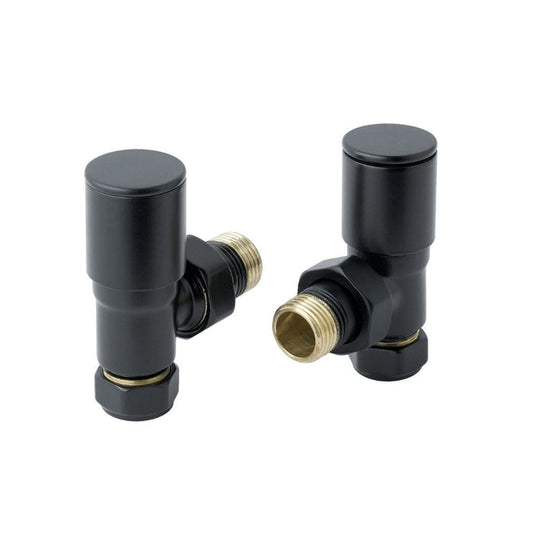 VOS Matt Black Radiator Valve Plumbing Products JTP