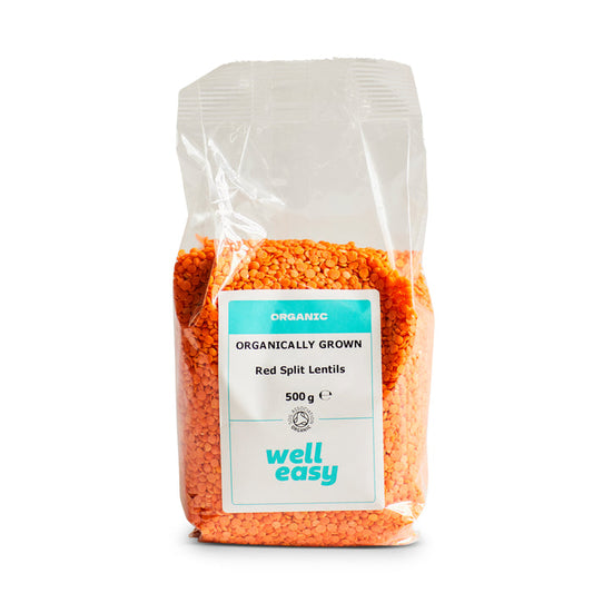 WellEasy Organic Red Split Lentils 500g