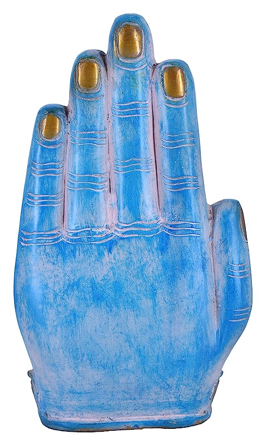 White Whale Brass Buddha Statue Murti for Home Decor Entrance Office Table Living Room Meditation Luck Gift Feng Shui Home Décor