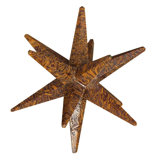 White Whale Jasper Reiki Healing Crystal Energy Generator 12 Point Star Merkaba Sacred Geometry