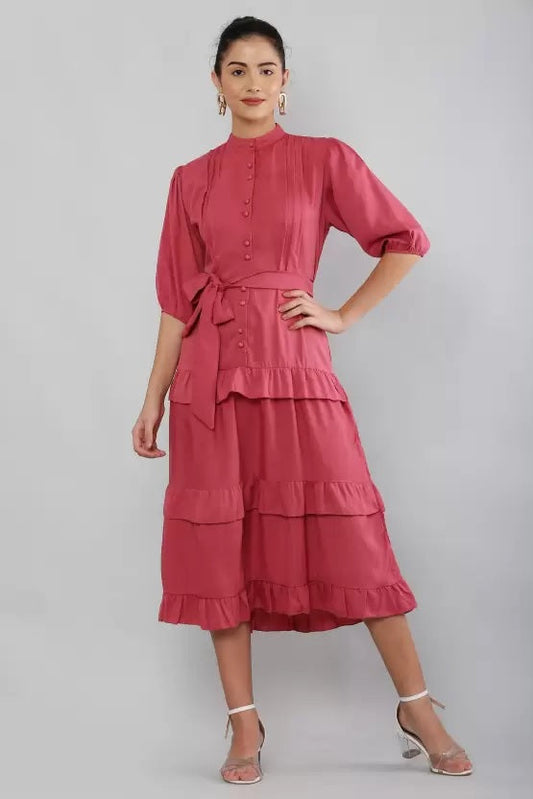 WhiteWhale Dresses for Women Regular Women's Stylish Comfitable Dress.