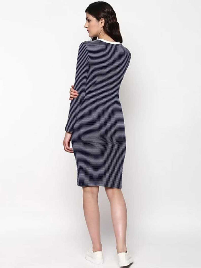 Whitewhale Women Bodycon Dark Blue Dress