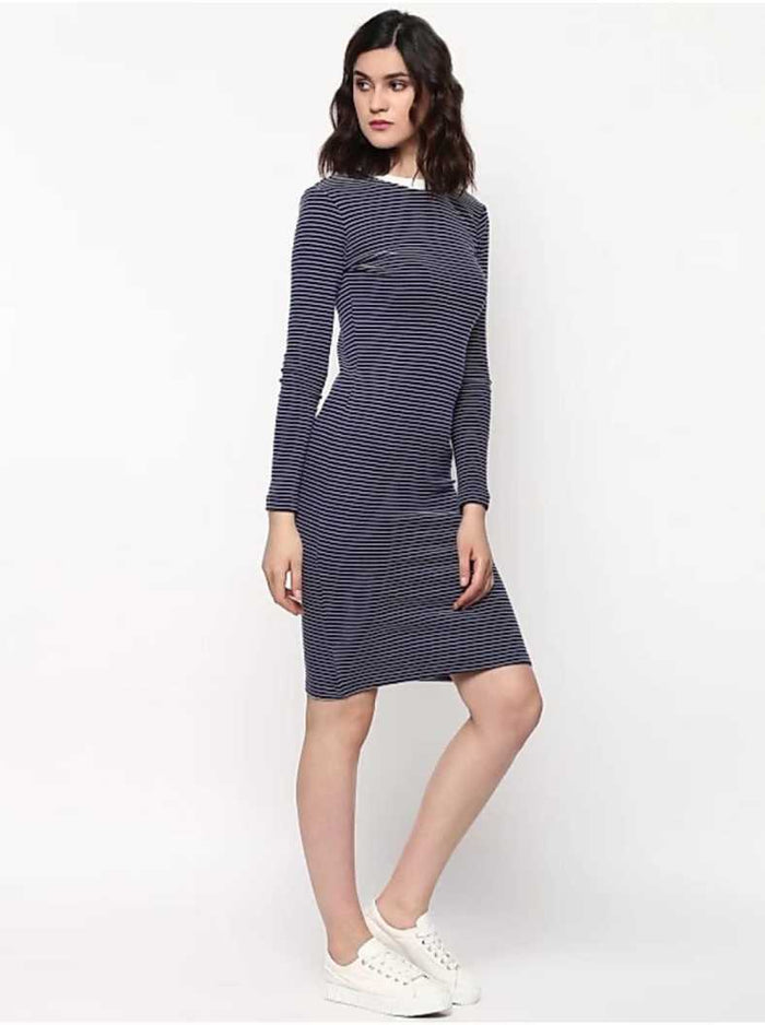 Whitewhale Women Bodycon Dark Blue Dress