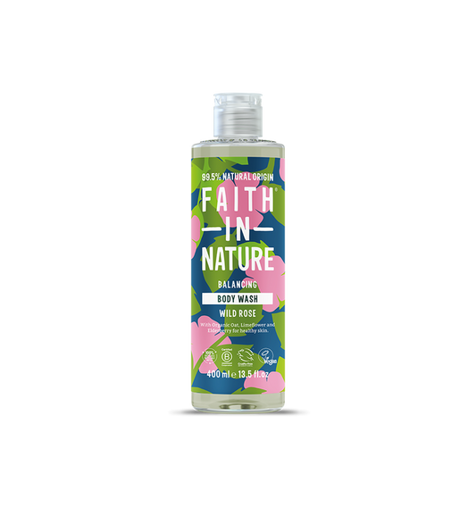Faith In Nature Balancing Wild Rose Natural Shower Gel in 400ml